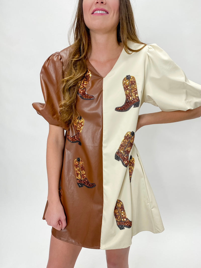 Rodeo Queen Faux Leather Dress