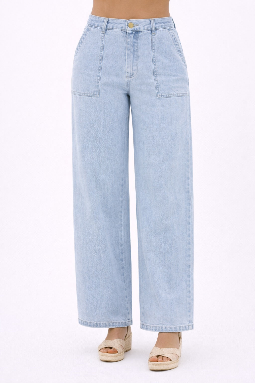 Blue Skies Wide-Legs Jeans