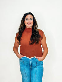 Chestnut Capsule Mock Neck Sweater