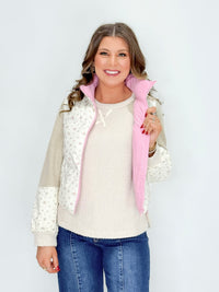 Blush Meadow Quilted Vest