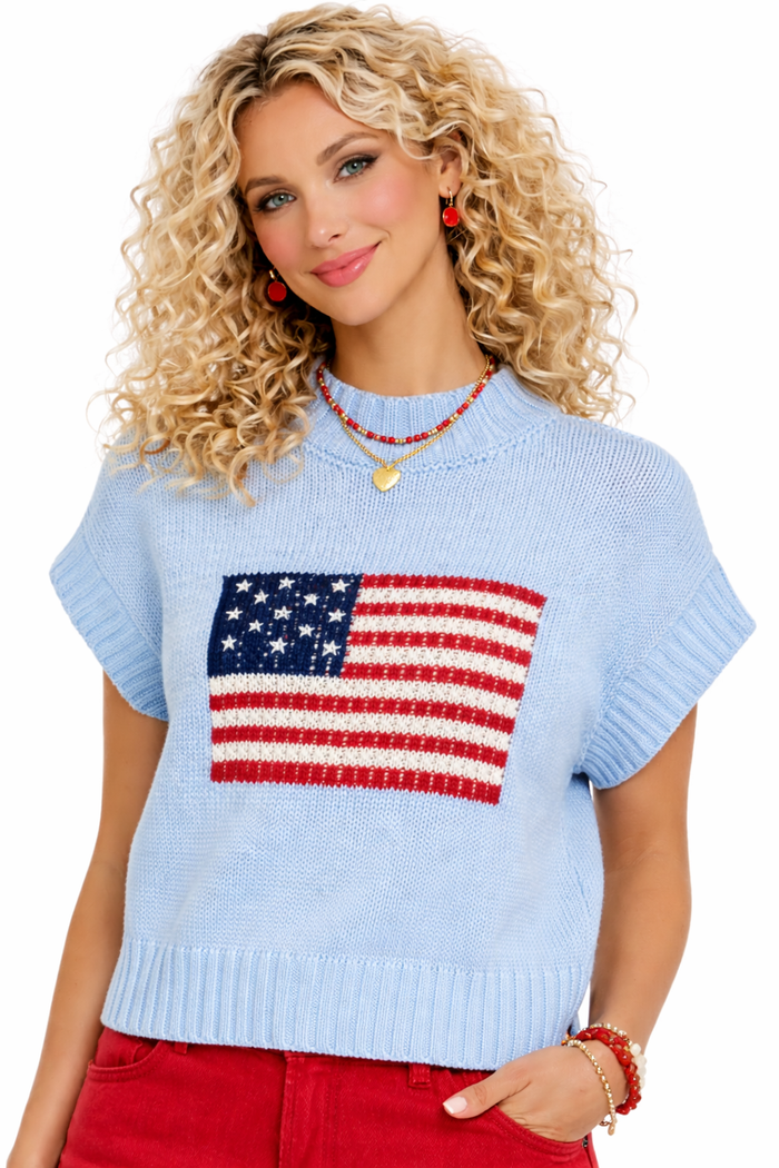 Star-Spangled Sweetheart Sweater