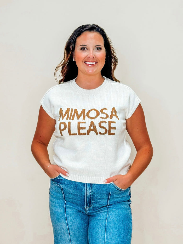 Mimosa Please Knit Sweater Tank