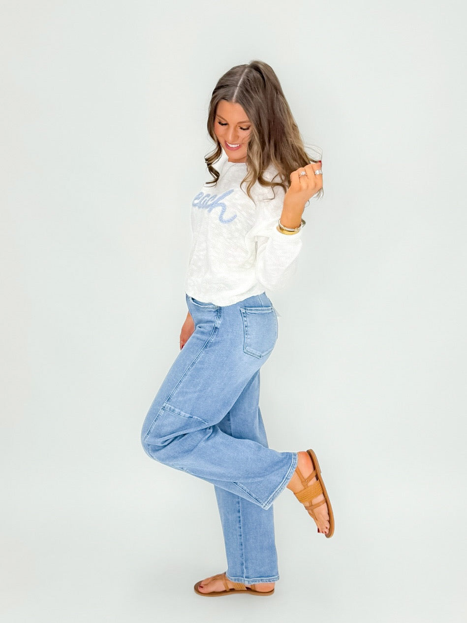 Coastal Knit Beach Sweater