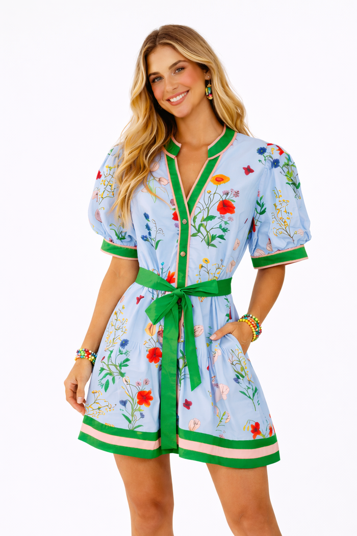 The Boho Bloom Mini Dress