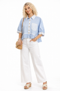 Harbor Breeze Ruffle Blouse