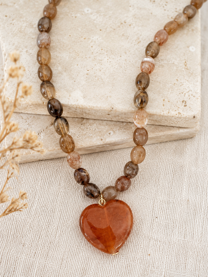 The Sienna Heart Necklace.