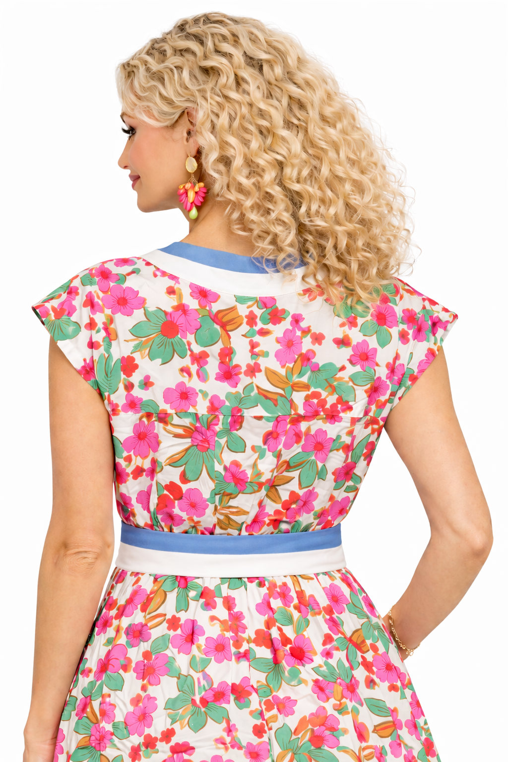 The Hibiscus Garden Tie-Waist Dress