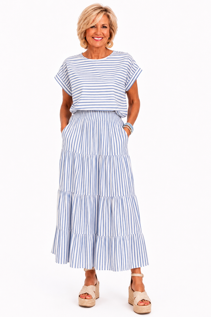 Porcelain Stripe Set
