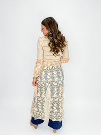 Golden Heirloom Lace Duster