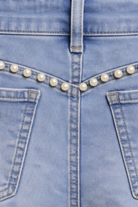 Mica Pearl Embellished Jeans