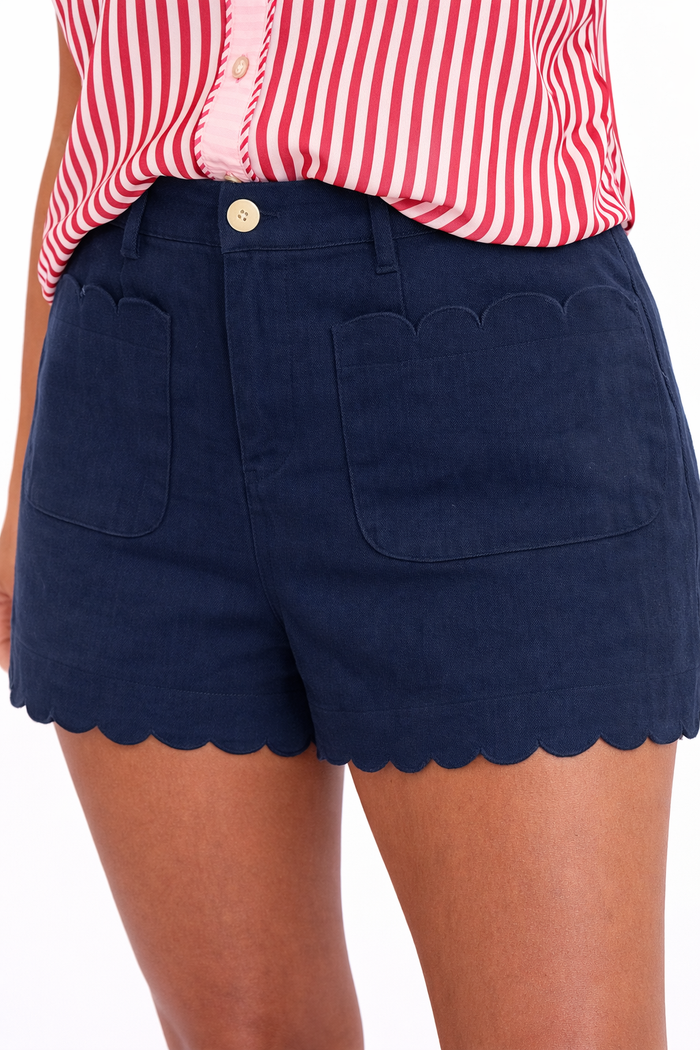 Scallops by the Sea Navy Shorts