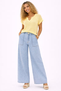 Blue Skies Wide-Legs Jeans