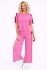 Pink Power Play Set / Sporty Pink Two Piece Lounge Set