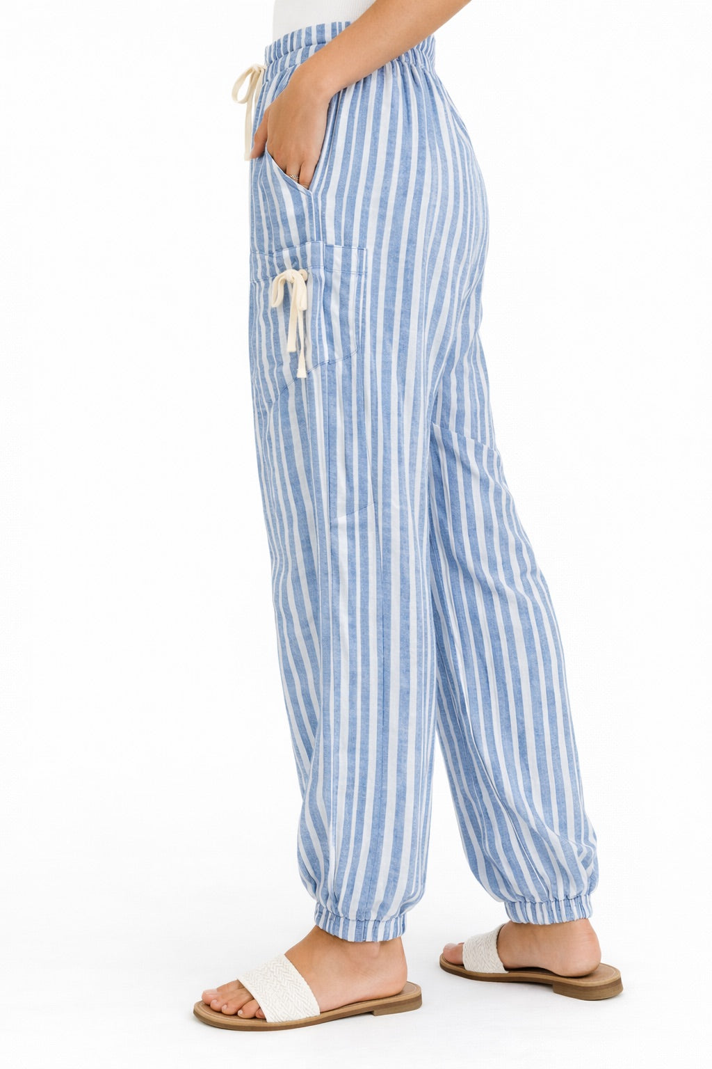 Beachcomber Blue Sripe Joggers-Pants