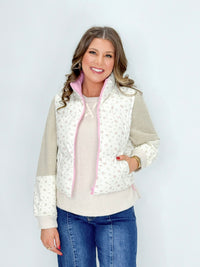 Blush Meadow Quilted Vest