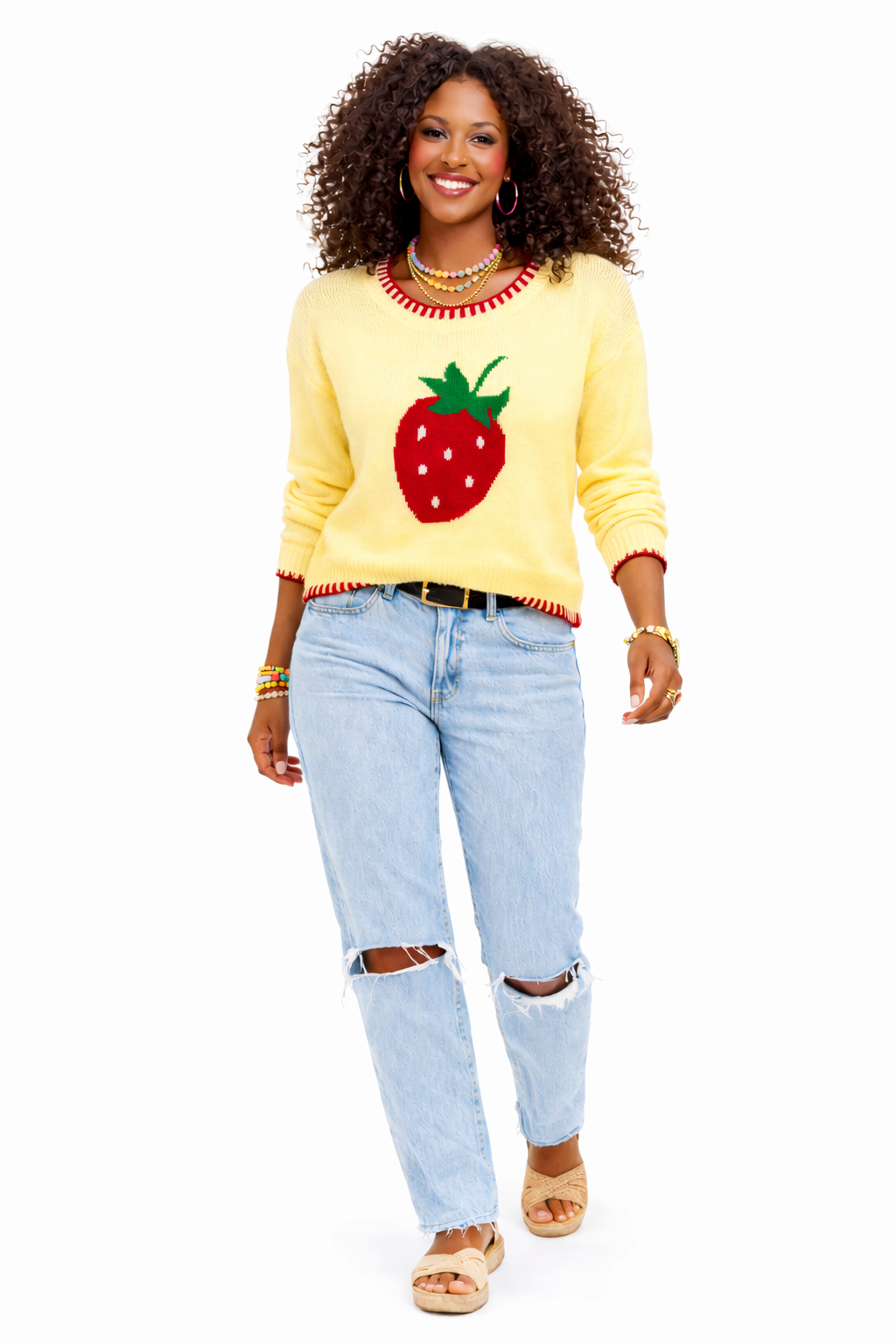 Strawberry Squeeze Sweater