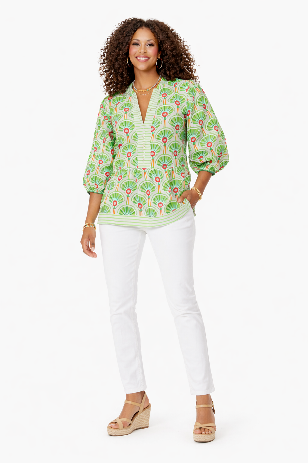 Fresh Palette Peplum Top