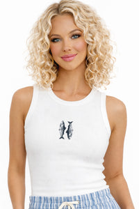 Salty Sisters Ribbed Tank Top