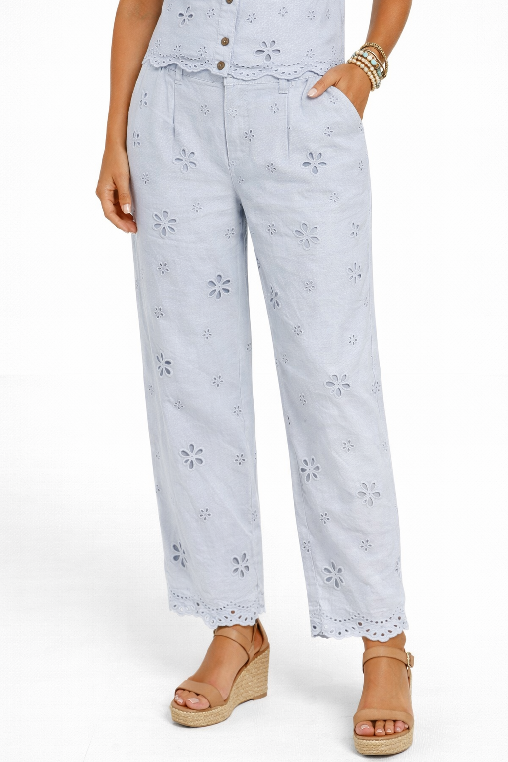 Colette Eyelet Pants