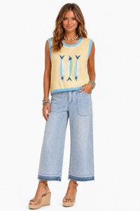 Sardine Graphic Sweater Vest