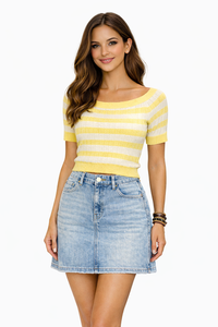 Risen Light Wash Skirt/Short