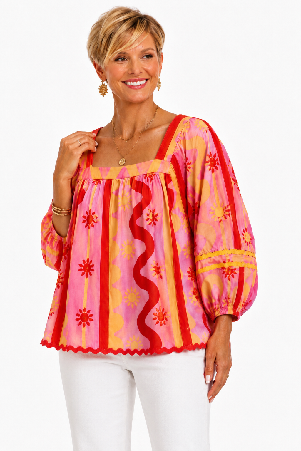 Sunbeam & Sangria Blouse