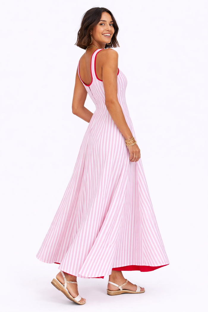 Pink Salt Breeze Maxi Dress