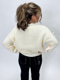 Valentine Wishes Bow Sweater