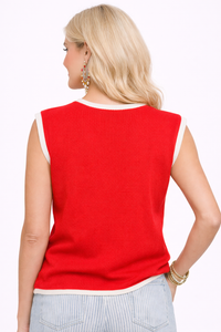 American Pride Sweater-Red