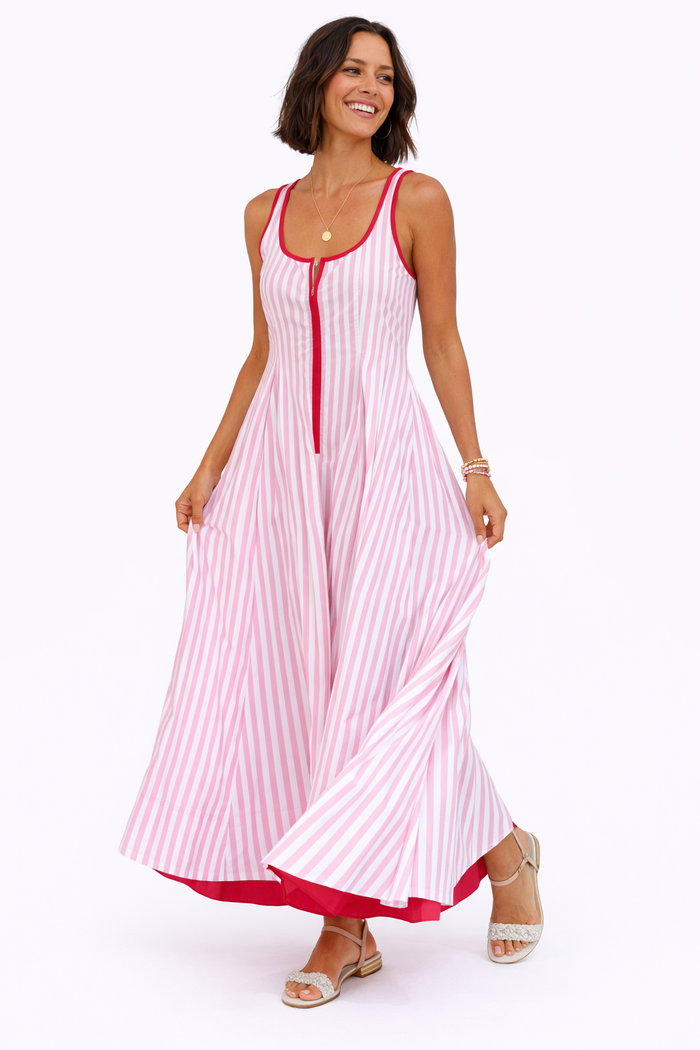 Pink Salt Breeze Maxi Dress