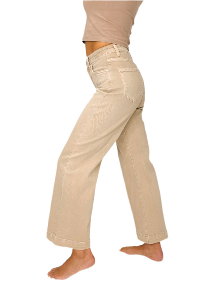 Risen Latte High Rise Crop Jean