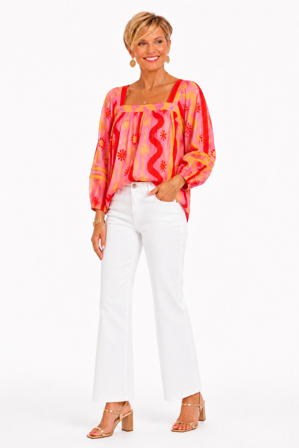 Sunbeam & Sangria Blouse