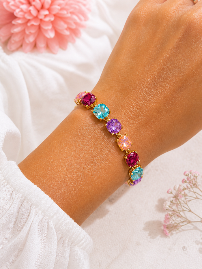 Sugar Glass Confetti Bracelet