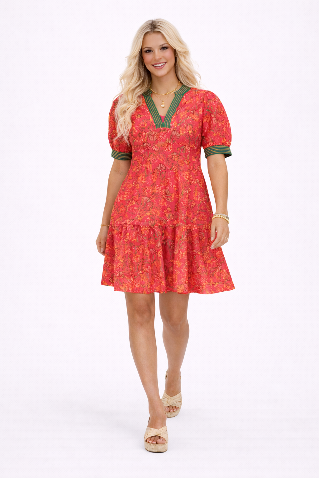 Poppy Groove Mini Dress