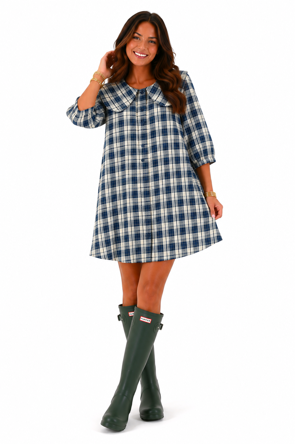 Bluebell Plaid Dress