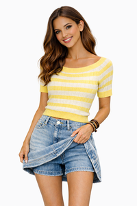 Risen Light Wash Skirt/Short