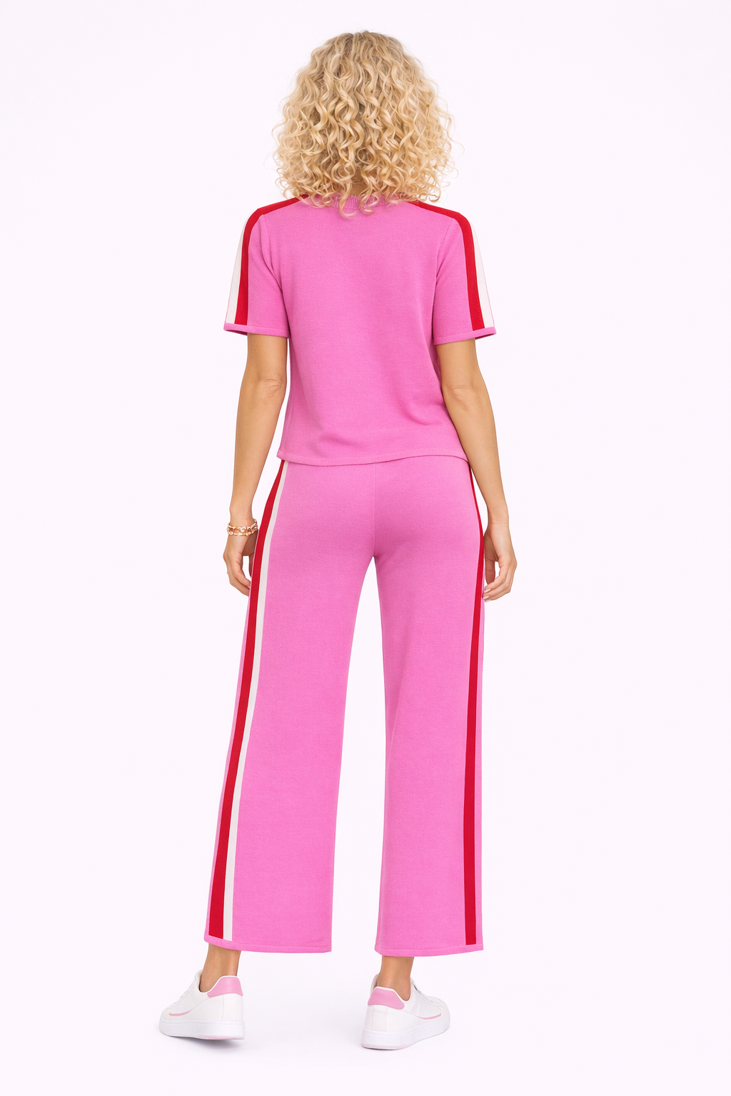 Pink Power Play Set / Sporty Pink Two Piece Lounge Set