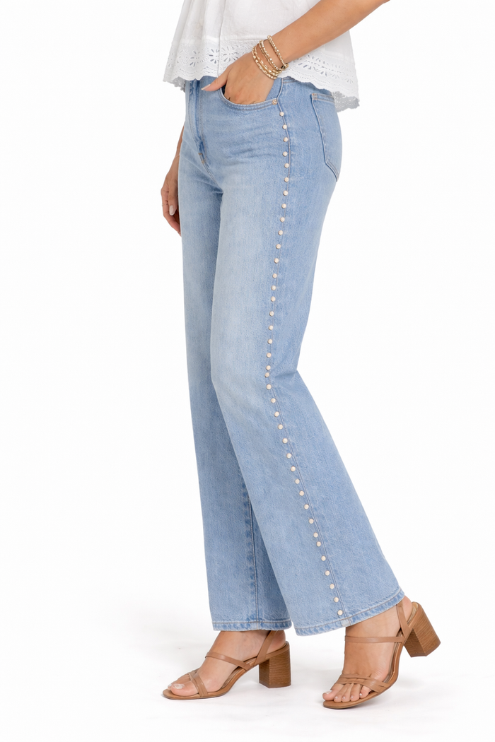 Mica Pearl Embellished Jeans