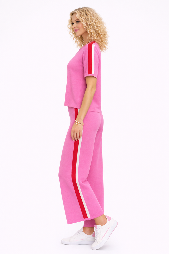 Pink Power Play Set / Sporty Pink Two Piece Lounge Set