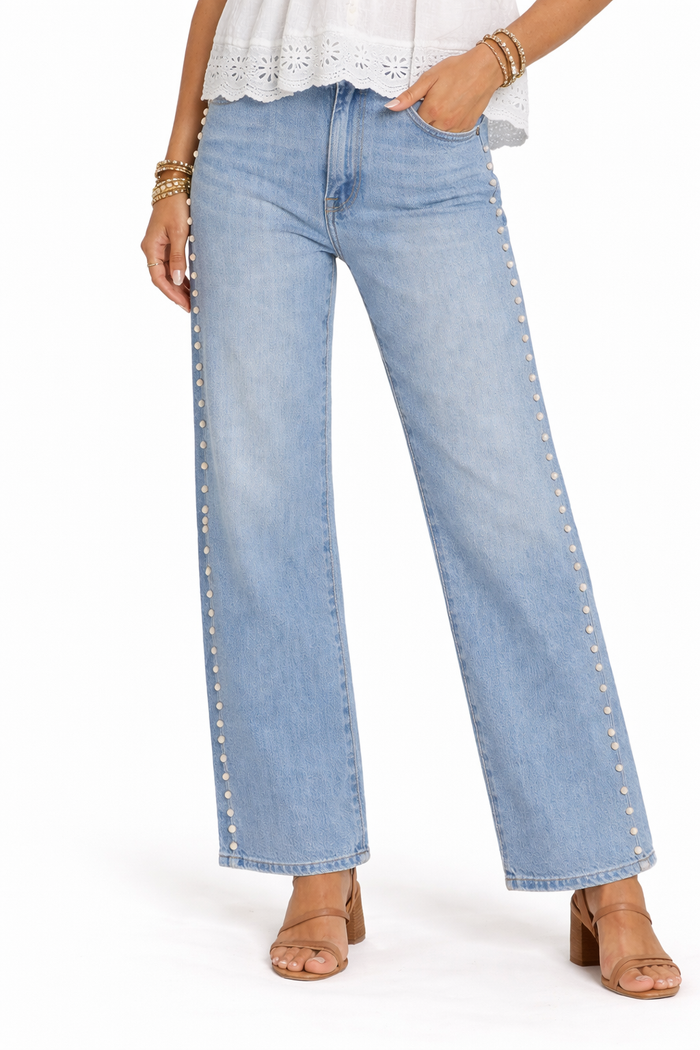 Mica Pearl Embellished Jeans