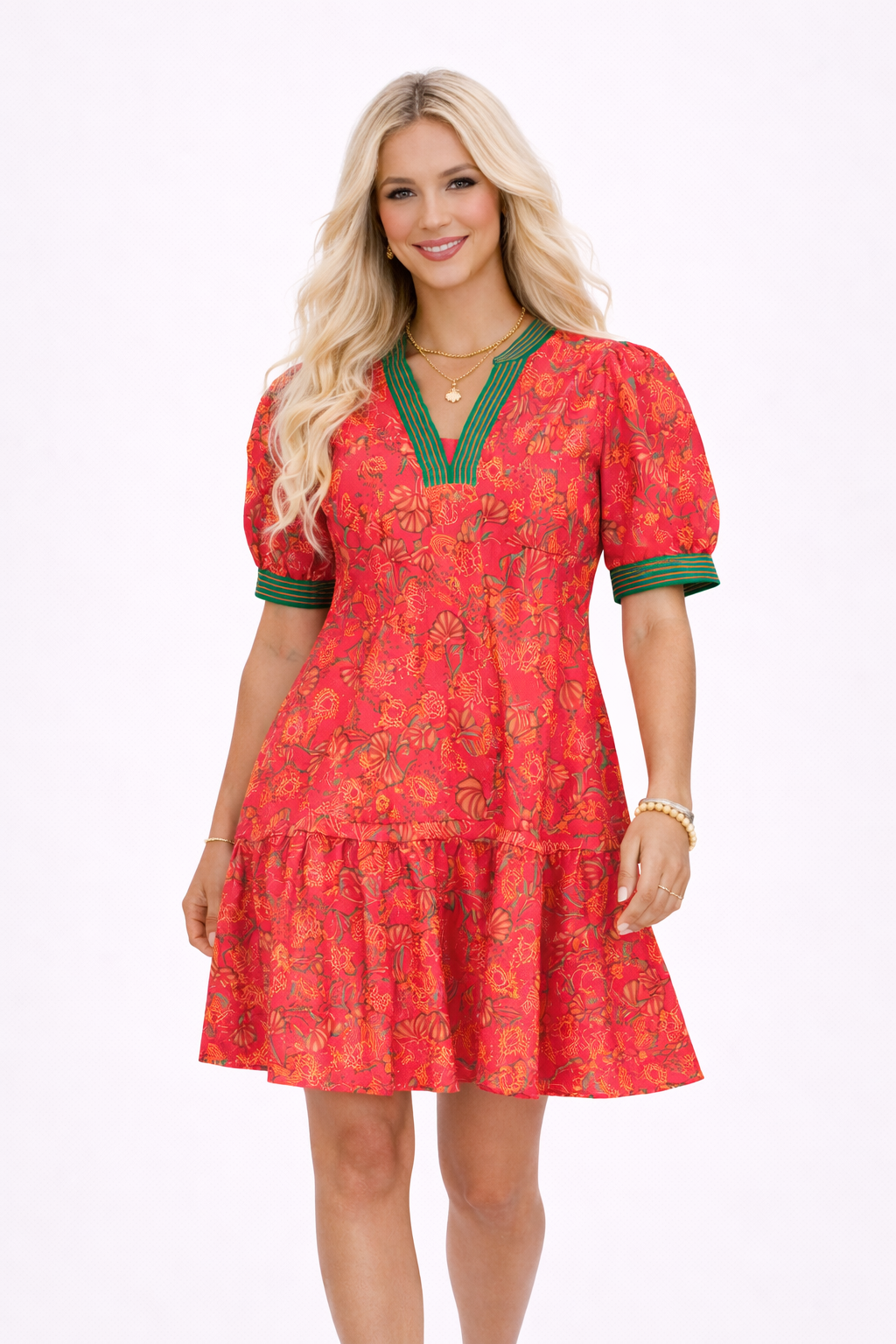 Poppy Groove Mini Dress