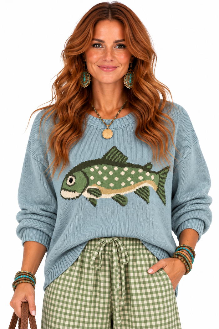 Fin & Fern Sweater 🐟