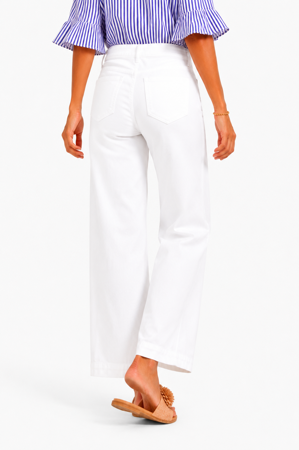 The Madison Seam White Jean- Risen