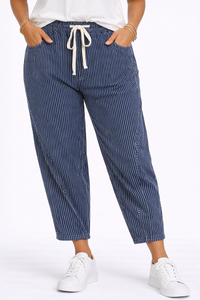 Harbor Stripe Barrel Pants