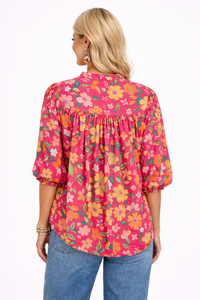 Colorburst Floral Top