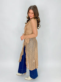Ginger Brown Lace Duster