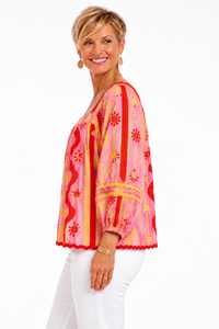Sunbeam & Sangria Blouse