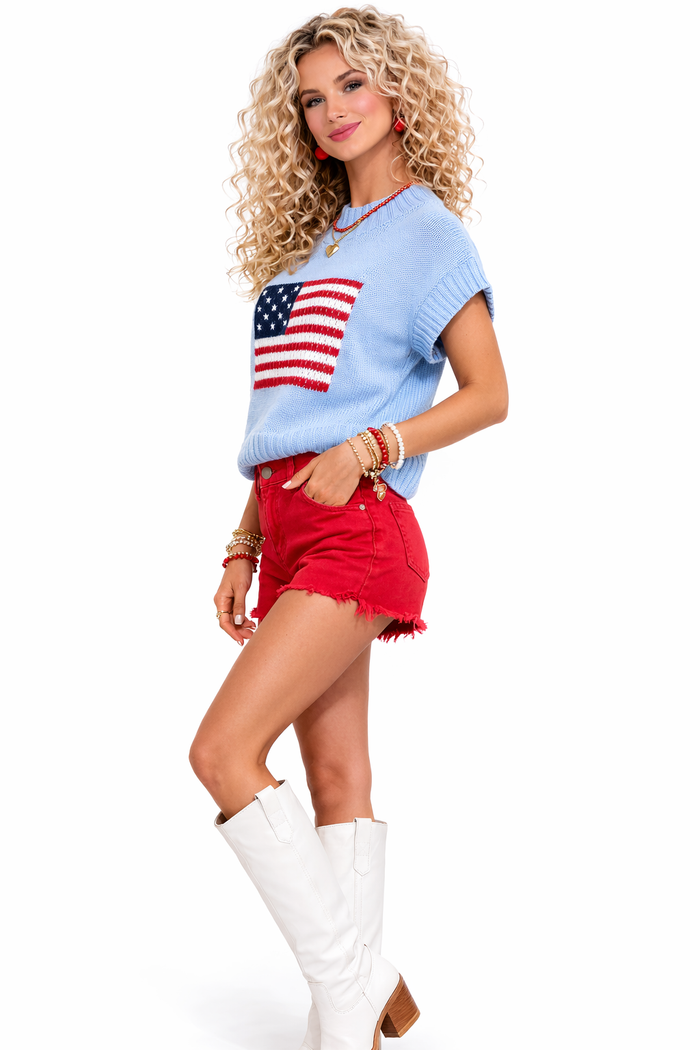 Star-Spangled Sweetheart Sweater