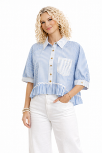 Harbor Breeze Ruffle Blouse