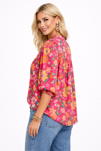 Colorburst Floral Top
